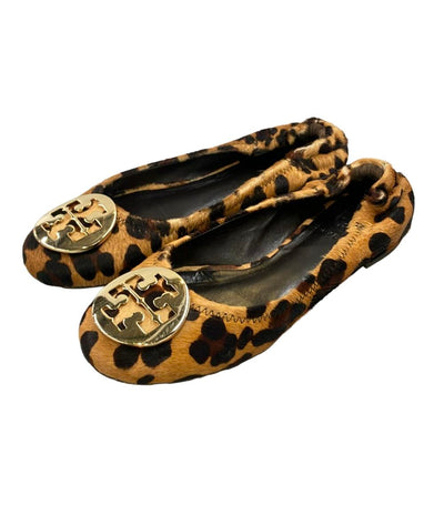 Tory Burch バレエシューズ レオパード柄 ハラコ レディース SIZE 5 1/2 (22.5cm) トリーバーチ