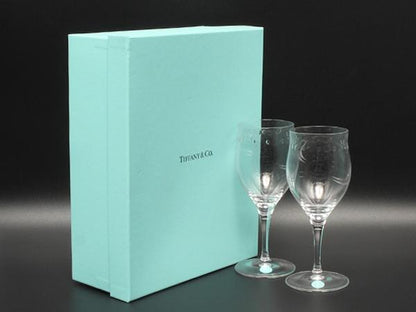 ティファニー ワイングラス 2点セット ペア スウィング TIFFANY&Co.