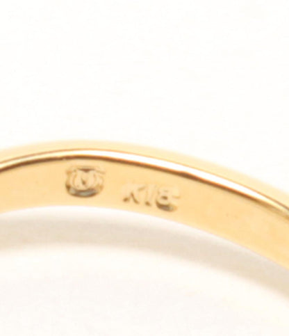 美品 MIKIMOTO リング 指輪 K18 ダイヤ 0.10ct レディース SIZE 8号 ミキモト