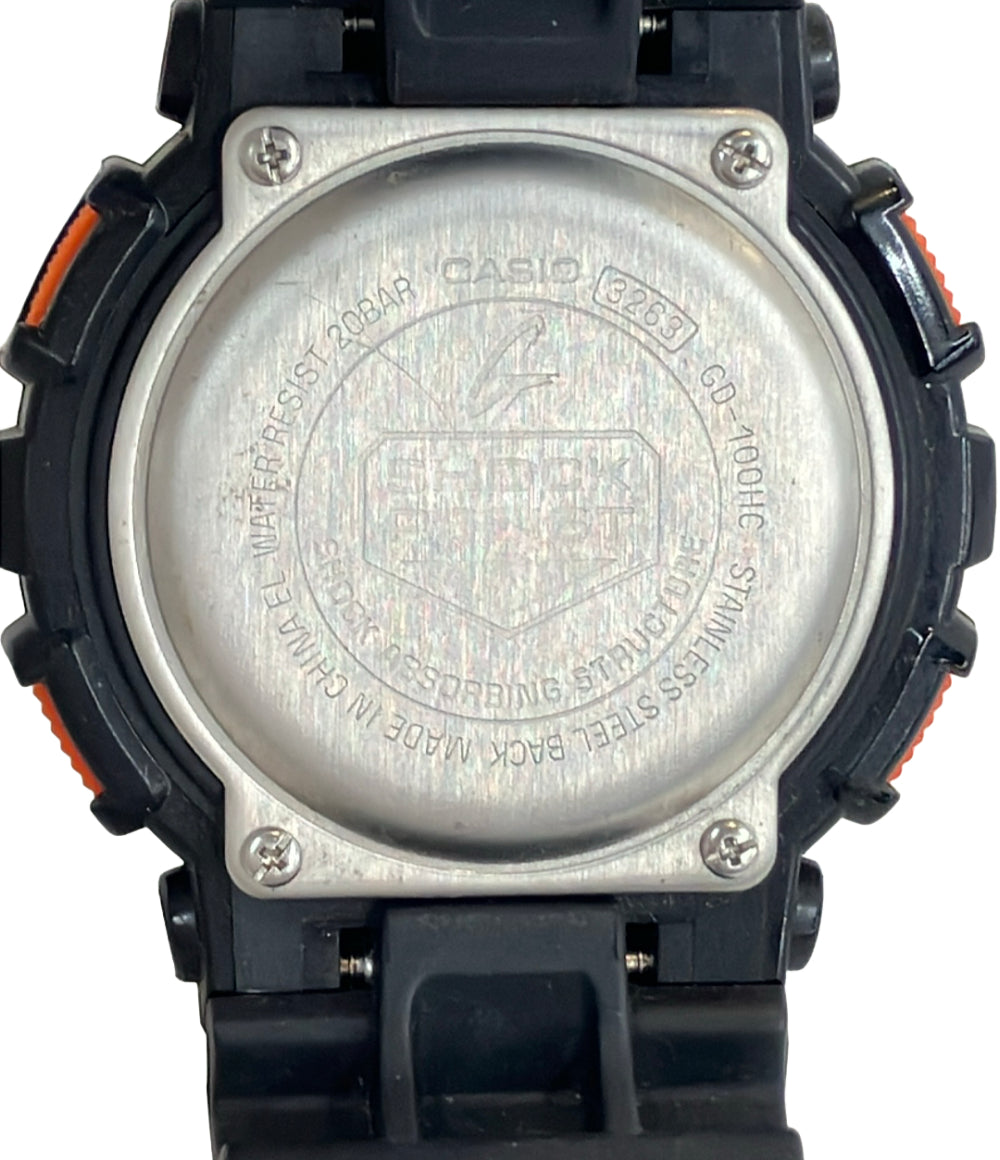 CASIO 腕時計 ハイパーカラーズ G-SHOCK クオーツ オレンジ GD-100HC メンズ カシオ