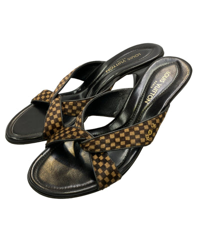 LOUIS VUITTON クロスストラップミュール レディース SIZE 36 1/2 ルイ・ヴィトン