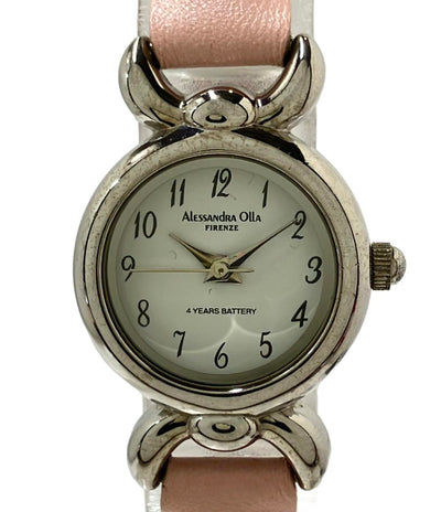ALESSANDRA OLLA 腕時計 クオーツ ホワイト レディース アレサンドラオーラ