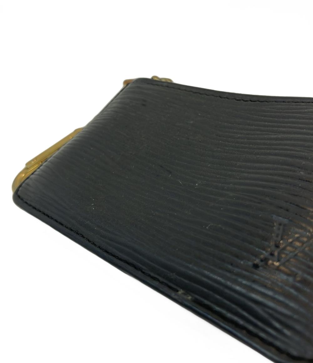 ルイ・ヴィトン コインケース キーリング付き ポシェット クレ エピ M63802 メンズ LOUIS VUITTON