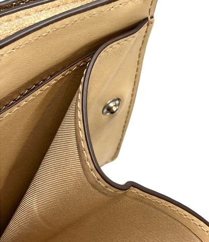 トリーバーチ 三つ折り財布 メタリック レディース Tory Burch