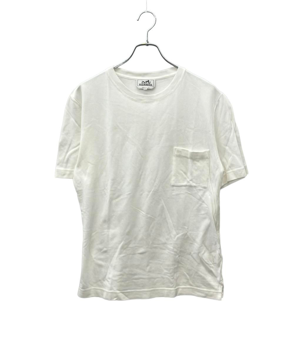HERMES 半袖シャツ 胸ポケットロゴ  刺繍 メンズ SIZE S エルメス