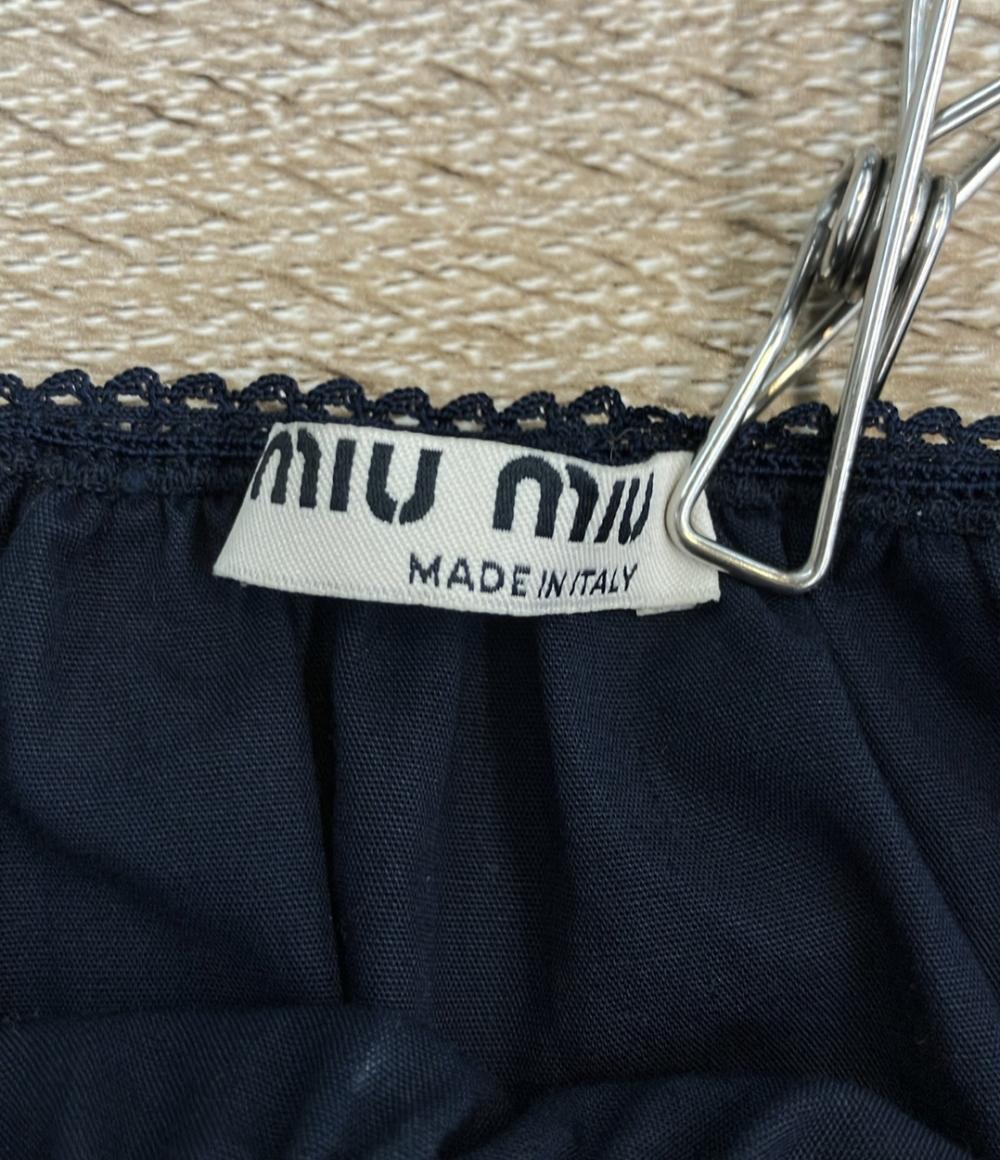 Miu Miu 半袖ブラウス カットソー パフスリーブ オフショルダー レディース SIZE 40 (S) ミュウ ミュウ