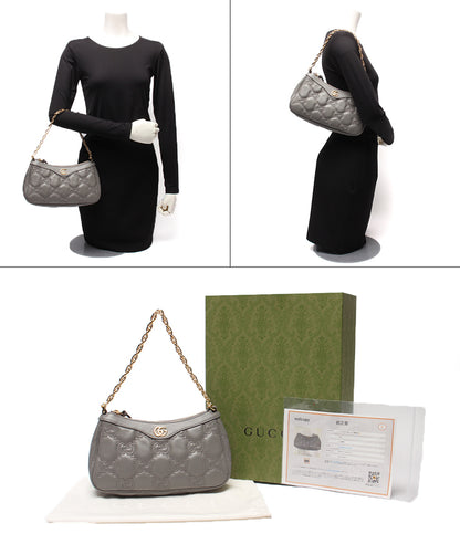 美品 GUCCI ハンドバッグ チェーンショルダーバッグ 肩掛け GGマトラッセ 826218 493075 レディース グッチ