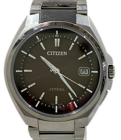 CITIZEN 腕時計 アテッサ 電波ソーラー ソーラー ブラウン H110-T016308 メンズ シチズン