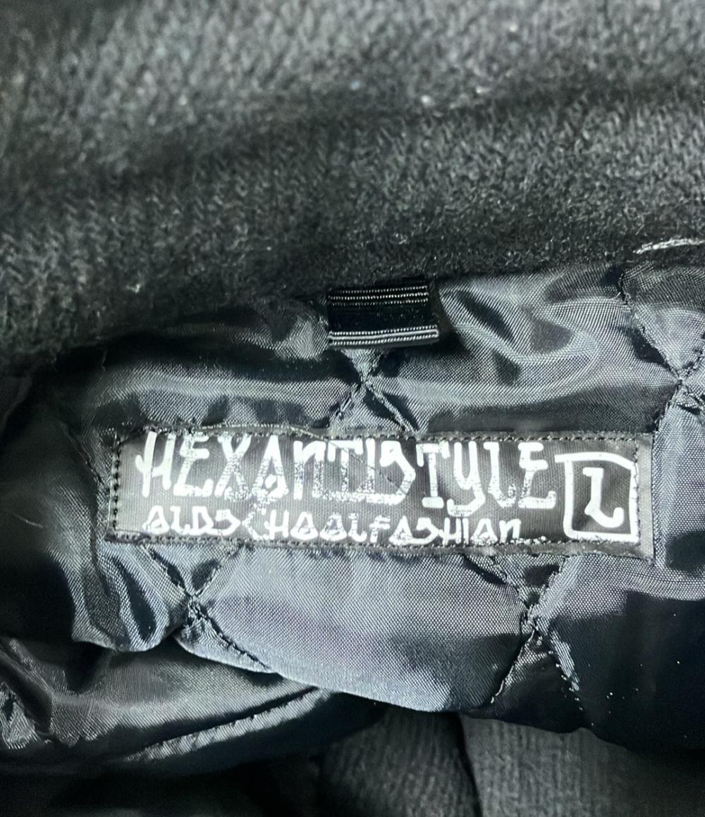 HEX ANTISTYLE ウールナイロンハーフジャケット アウター コート メンズ SIZE L ヘックスアンチスタイル