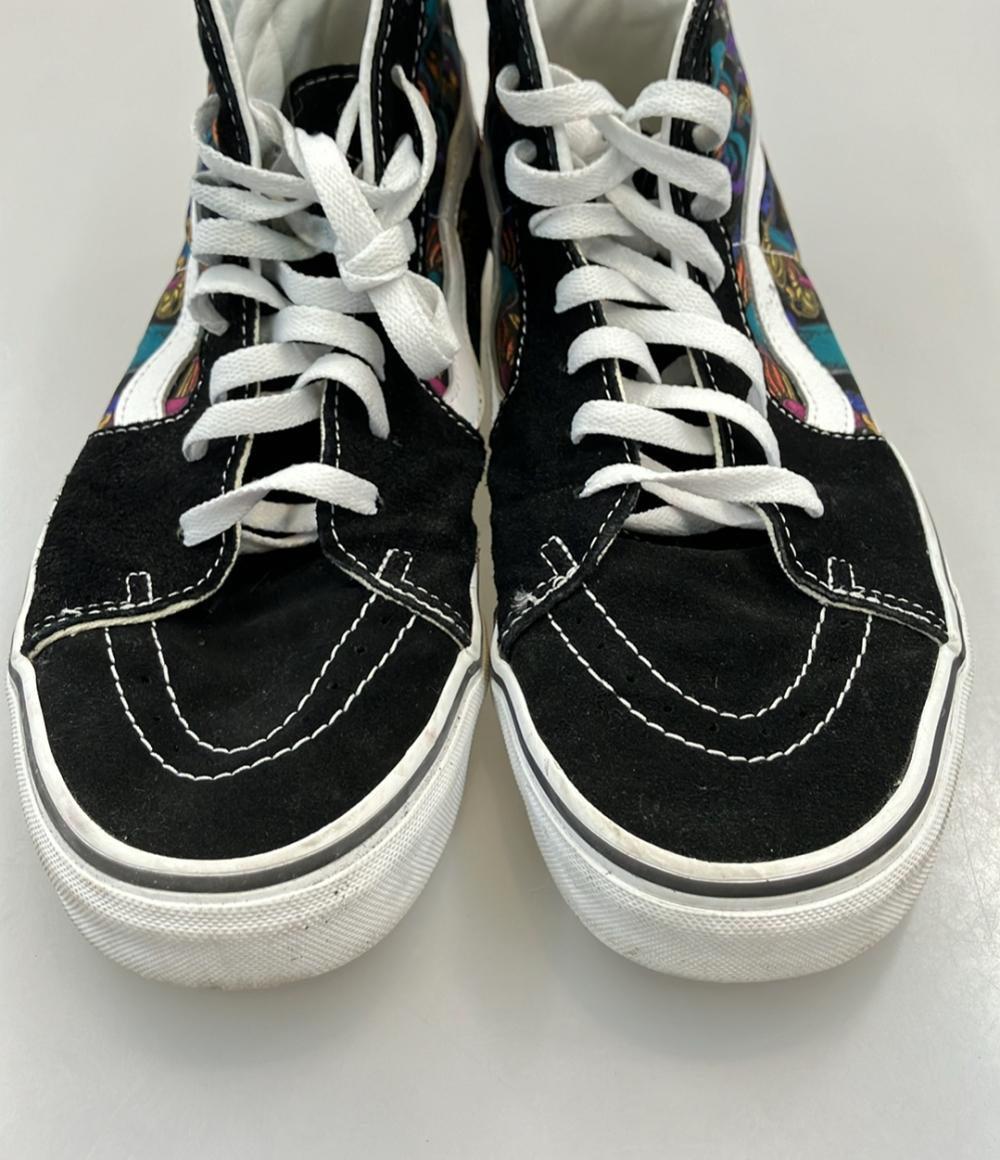 VANS ハイカットスニーカー ドクロ キノコ TRIPPY DRIP BLACK MULTI メンズ SIZE 28.0 (XL) バンズ