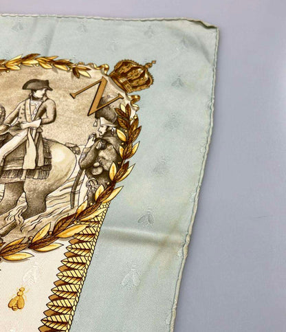 訳あり HERMES スカーフ シルク100 % カレ90 NAPOLEON レディース エルメス