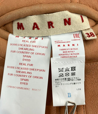 MARNI リバーシブルムートンコート レディース マルニ