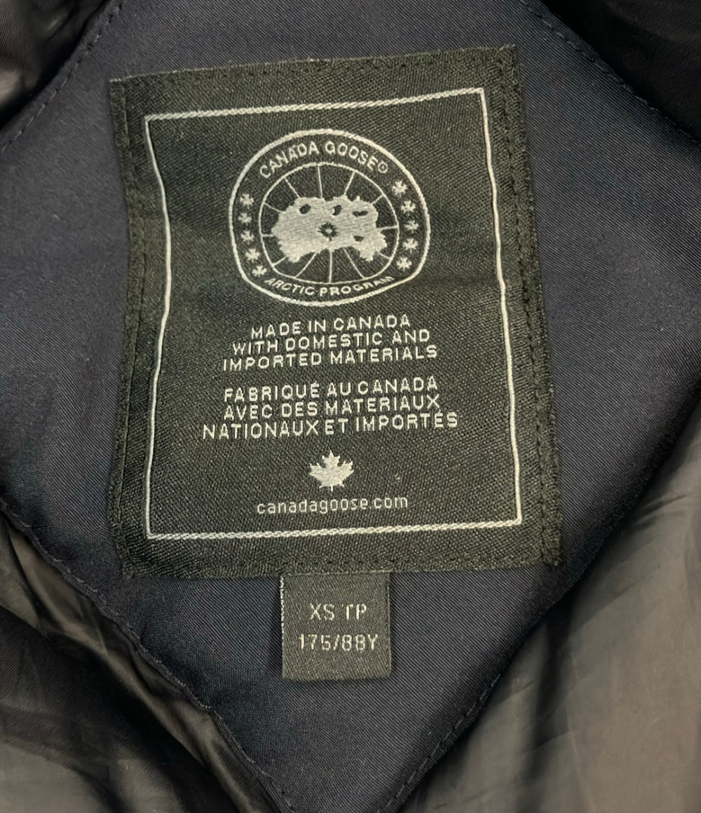 CANADA GOOSE ダウンコート BLACK LABEL ファー付き フロントボタン ダブルジップ CHATEAU PARKA 3426MB メンズ SIZE XS カナダグース