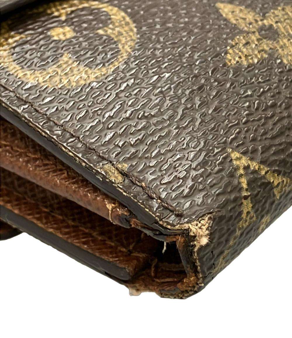 訳あり LOUIS VUITTON Wホック財布 モノグラム ポルトモネ ビエ カルトクレディ M61652 レディース メンズ ルイ・ヴィトン