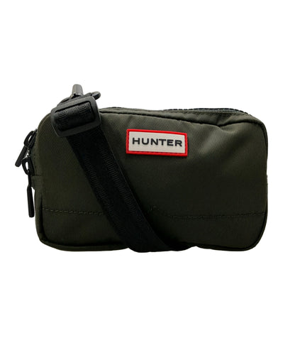 美品 HUNTER ショルダーバッグ ショルダーポーチ 斜め掛け ナイロン メンズ ハンター