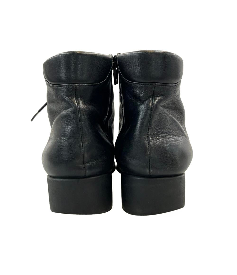 【美品】REGAL リーガル ショートブーツ サイドジップ レザー 黒 22.5 REGAL ショートブーツ サイドジップ レディース SIZE 23 1/2 (23.5cm