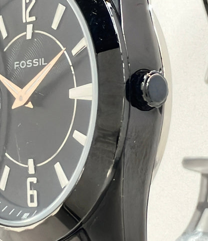 FOSSIL 腕時計 クオーツ 自動巻き ブラック メンズ フォッシル