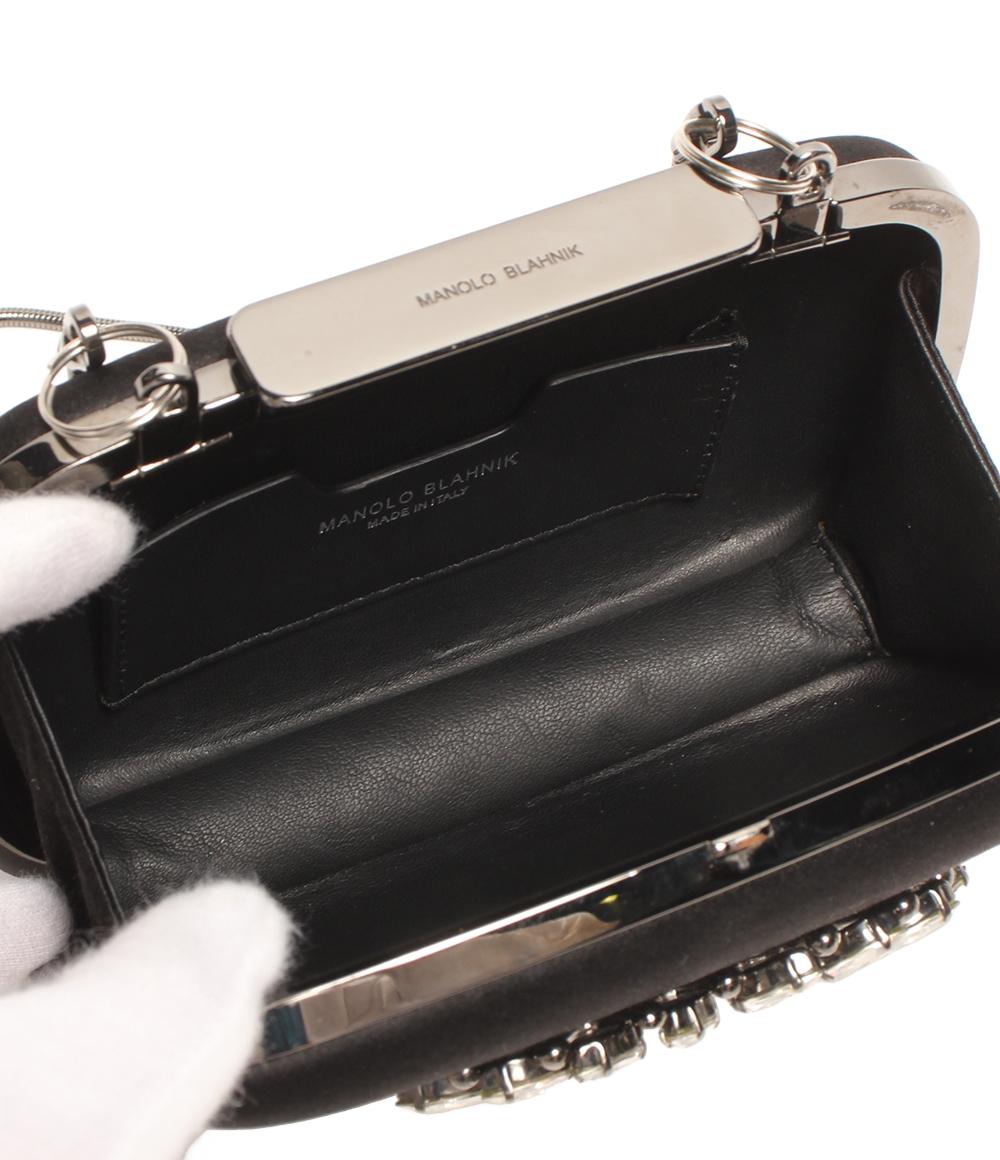 MANOLO BLAHNIK 2way クラッチバッグ チェーンショルダーバッグ