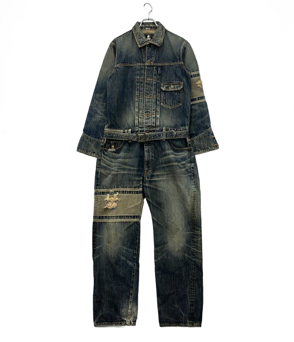 mastermind JAPAN オールインワン オーバーオール 泥加工 クラッシュ