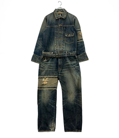 mastermind JAPAN オールインワン オーバーオール 泥加工 クラッシュ MV-JS01-00-D メンズ SIZE S マスターマインドジャパン