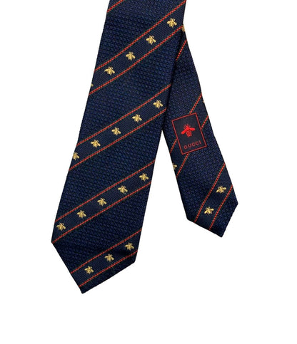 グッチ ネクタイ ビー ウェブ ライン ストライプ 表面シルク 100% 451528 4E002 メンズ GUCCI