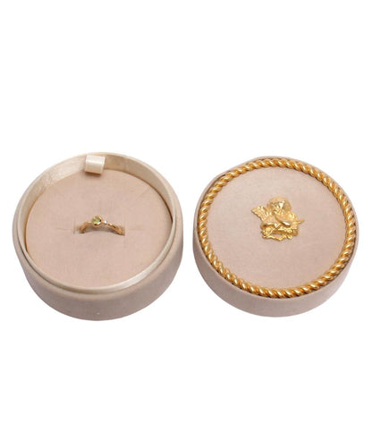 美品 シャリテ リング 指輪 K18 ペリドット ダイヤ 0.02ct レディース CHARITE