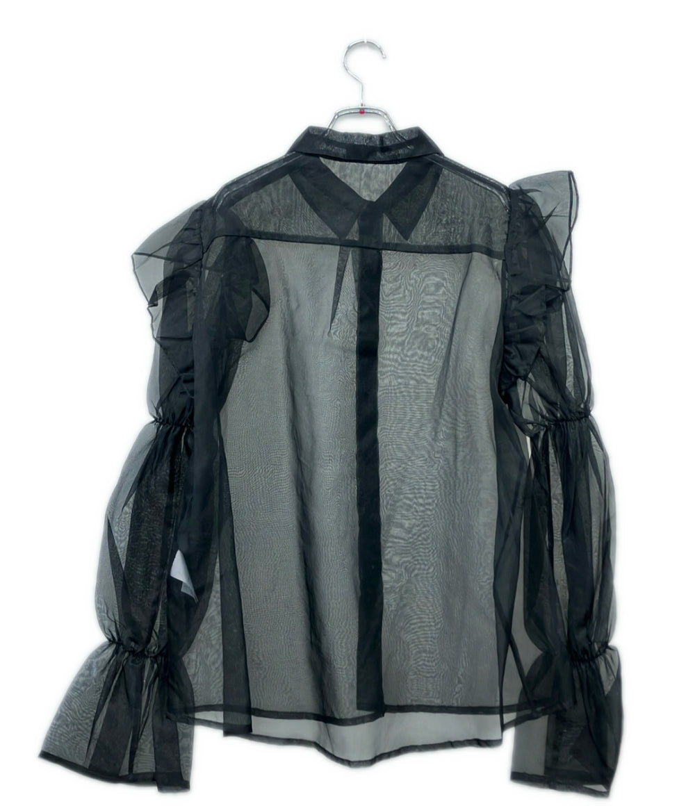macgraw 長袖 シルク シアーブラウス レディース SIZE 42 (L) マックグロー