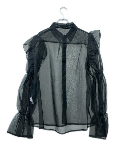 macgraw 長袖 シルク シアーブラウス レディース SIZE 42 (L) マックグロー
