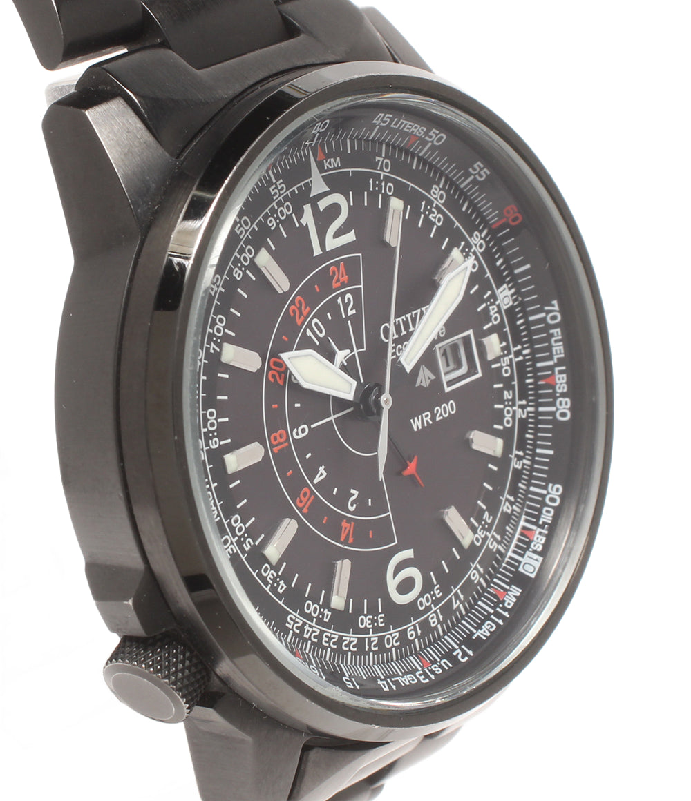 CITIZEN 腕時計 ナイトホーク プロマスター ソーラー ブラック B877-S025559 メンズ シチズン
