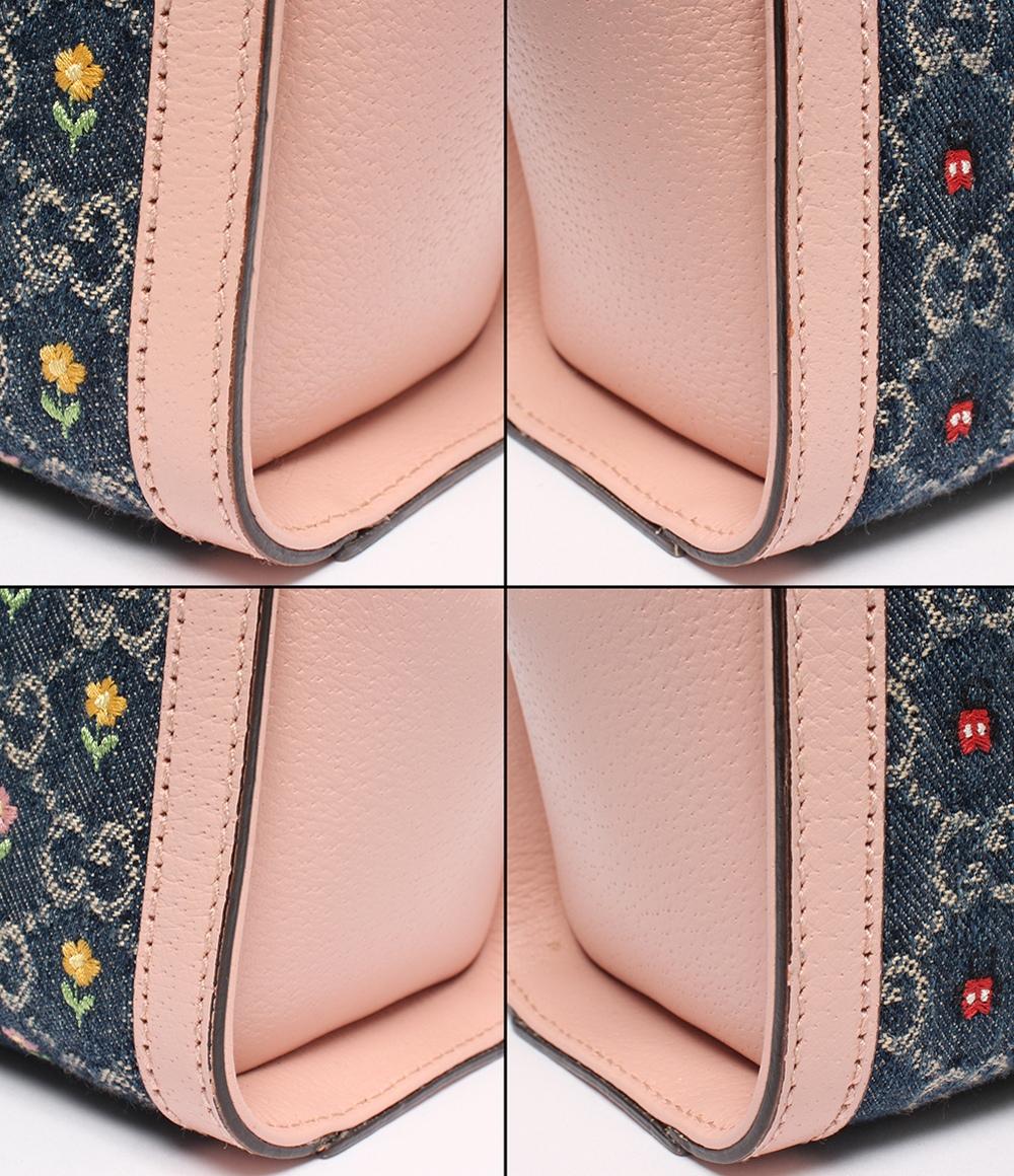 GUCCI 2wayショルダーバッグ ハンドバッグ 斜め掛け フラワー刺繍 デニム JAPAN EXCLUSIVE オフィディア 547551 520901 レディース グッチ