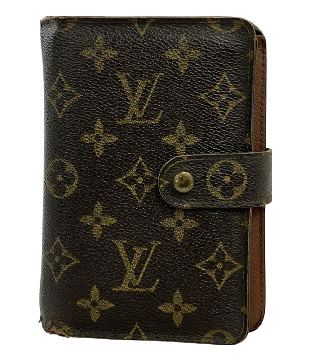 訳あり LOUIS VUITTON 二つ折り財布 モノグラム ポルトパピエジップ M61207 レディース ルイ・ヴィトン