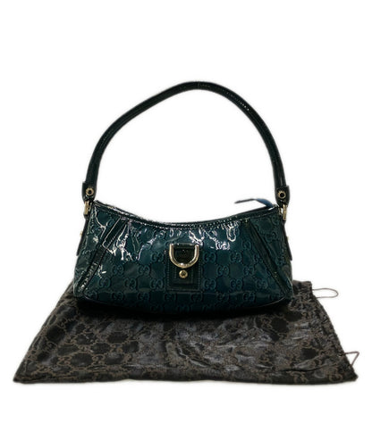 GUCCI ショルダーバッグ 肩掛け エナメル GGキャンバス 130939 2123 レディース グッチ