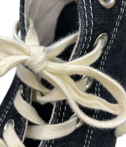 CONVERSE ハイカット厚底スニーカー × JEANASiS オールスタートレックウエーブ デニム HI 1SF065 レディース SIZE 24.5 コンバース