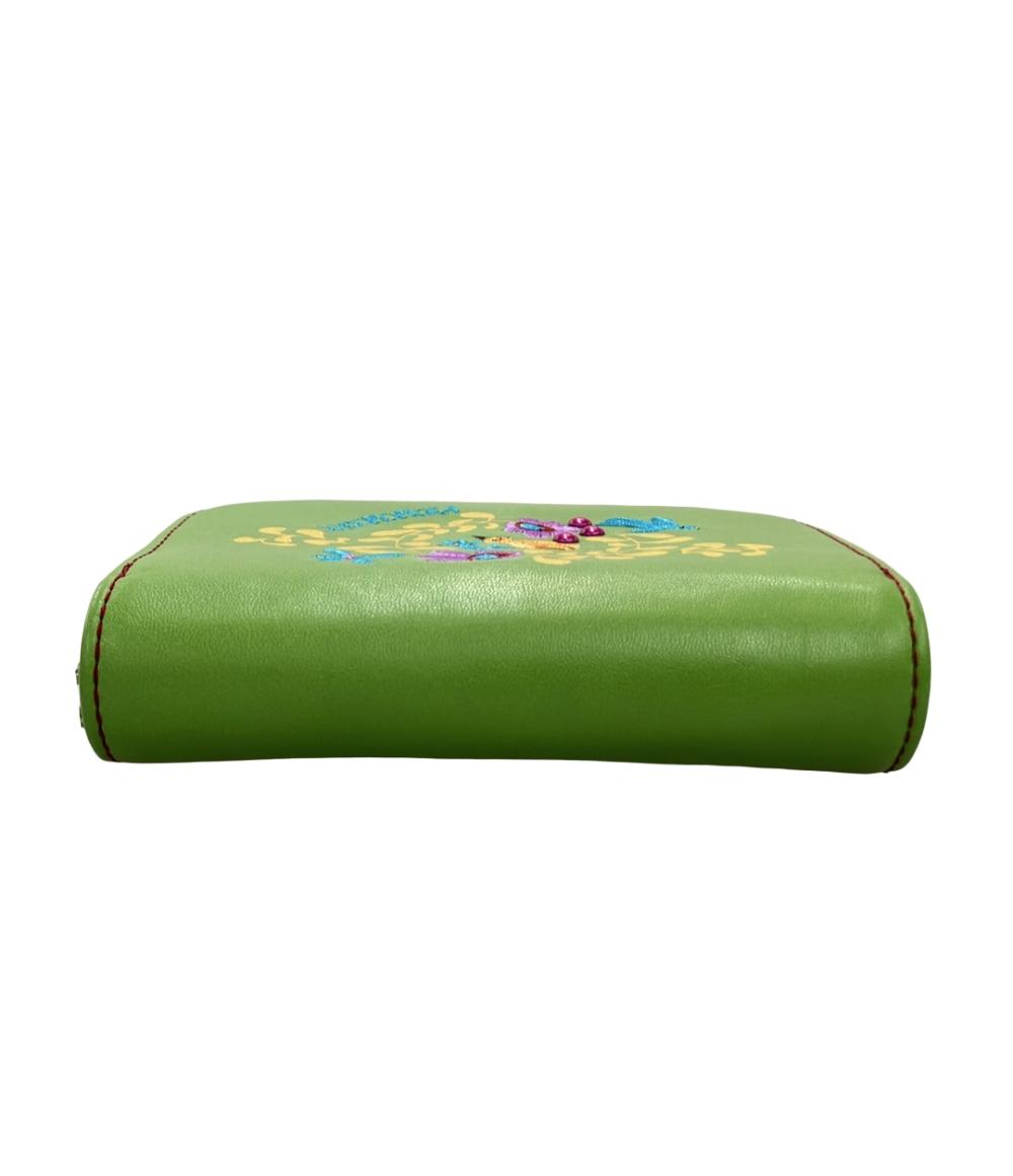 美品 Jocomomola 二つ折り財布 レディース ホコモモラ