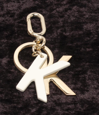 美品 フルラ キーリング イニシャルK カラビナ レディース Furla