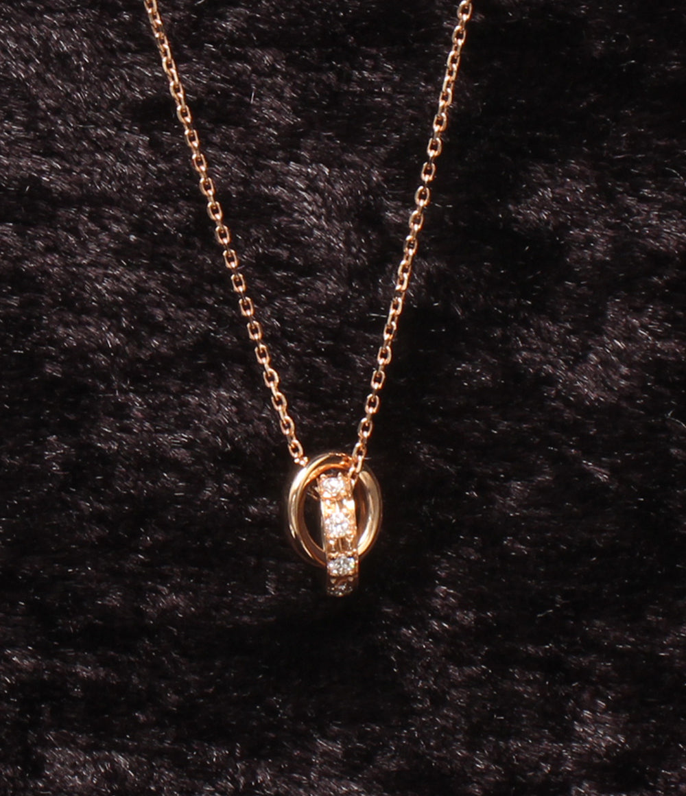 美品 4℃ ネックレス K18 ダイヤ レディース ヨンドシー