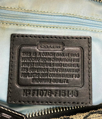 コーチ ハンドバッグ トートバッグ キャンバス レザー 皮革 シグネチャー F15146 レディース COACH