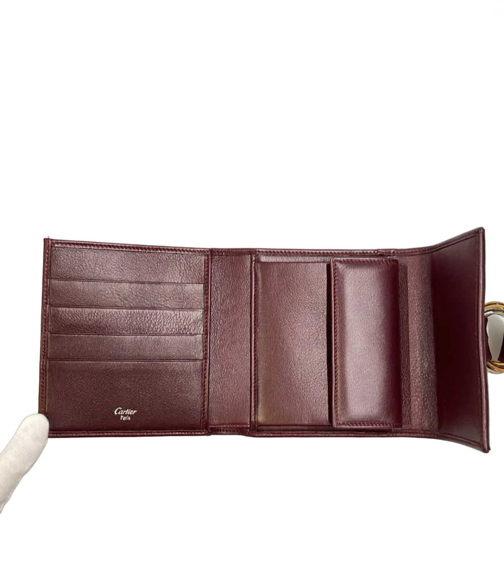 Cartier 三つ折り財布 トリニティ レディース カルティエ