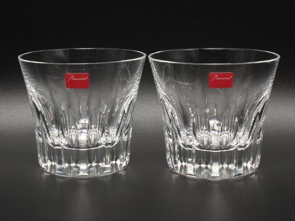 美品 Baccarat ロックグラス タンブラー 2点セット ペア エトナ バカラ
