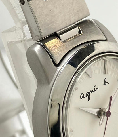 agnes b. 腕時計 クオーツ シルバー 7N82-0CS0 レディース アニエスベー