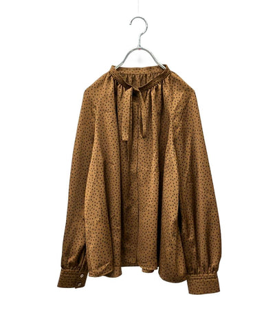 美品 LANVIN en Bleu リボンタイブラウス レディース SIZE 38 (S) ランバンオンブルー