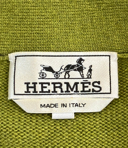 HERMES 長袖 Vネック カシミヤ カーディガン H467265HA メンズ SIZE S エルメス