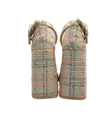 CHARLES＆KEITH アンクルストラップサンダル ツイード レディース SIZE 37 (M) チャールズ＆キース