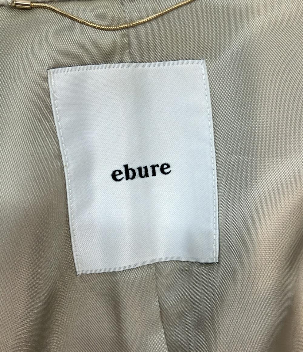 ebure コート ショート ミドル丈 ダブルビーバー加工 スーパー120's ダブルビーバー ショートコート 3410200089 レディース SIZE 36 (S) エブール