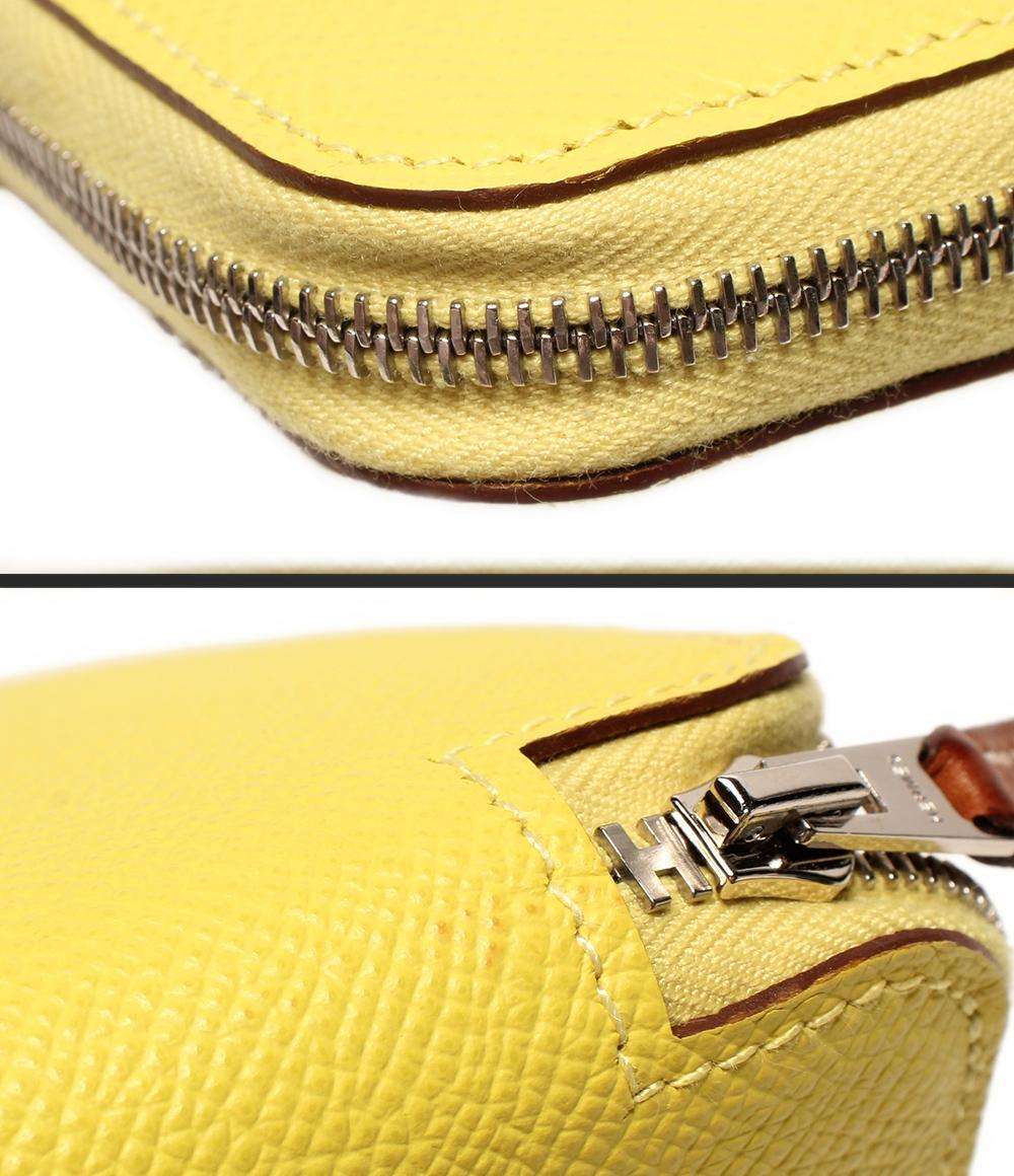 エルメス ラウンドファスナー長財布 Y刻印 シルバー金具 シルクイン アザップロング レディース HERMES