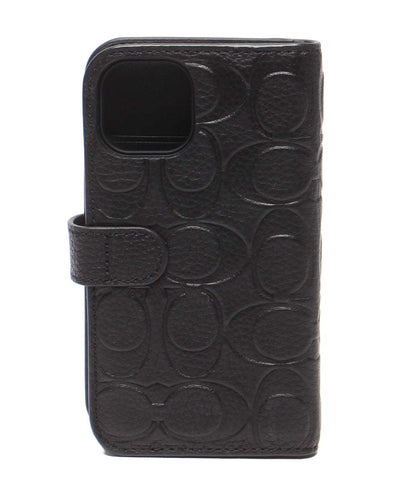 美品 COACH iPhoneケース iPhone 13 mini用 手帳型 シグネチャー R21C056K レディース メンズ コーチ