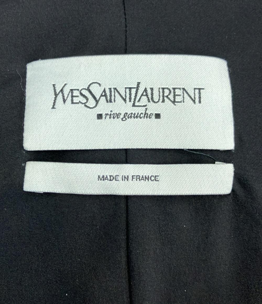 【フランス製】【36】YVES SAINT LAUREN ノーカラージャケット YVES SAINT LAURENT ノーカラージャケット レディース SIZE 36 (S