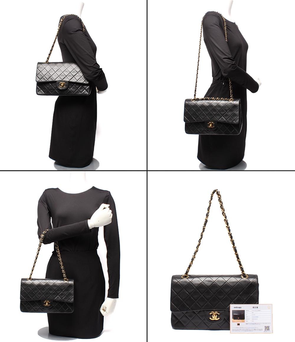 シャネル ハンドバッグ ショルダーバッグ 肩掛け ダブルフラップ ダブルチェーン ゴールド金具 マトラッセ25 CHANEL