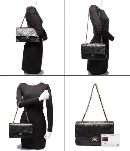 シャネル ハンドバッグ ショルダーバッグ 肩掛け ダブルフラップ ダブルチェーン ゴールド金具 マトラッセ25 CHANEL