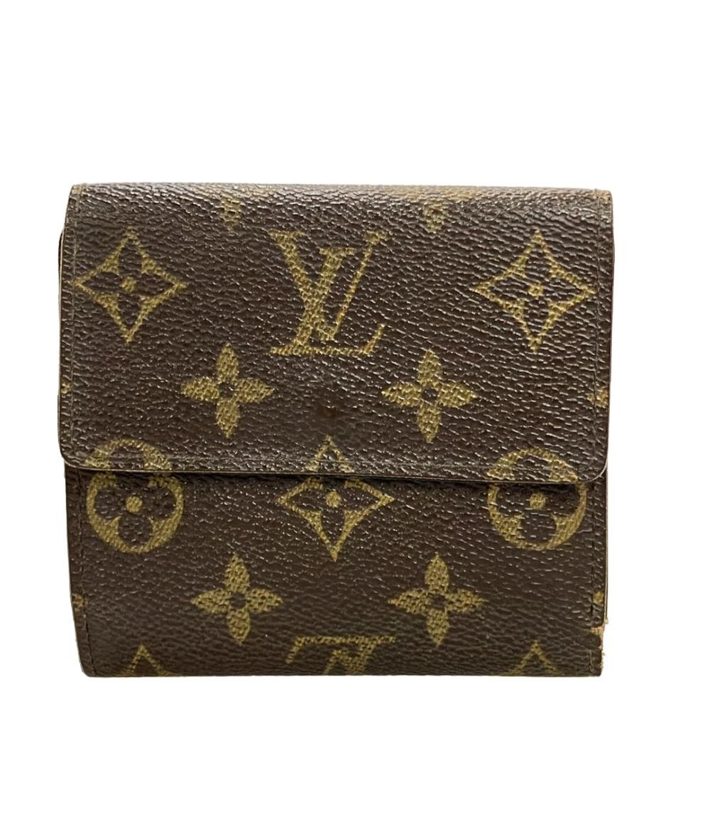 LOUIS VUITTON ダブルホック 三つ折り財布 モノグラム ポルトモネ ビエ
